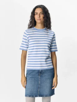 Object Pullover & Sweatshirts*OBJESTER S/S NEW KNIT PULLOVER NOOS cornflower blue