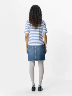 Object Pullover & Sweatshirts*OBJESTER S/S NEW KNIT PULLOVER NOOS cornflower blue