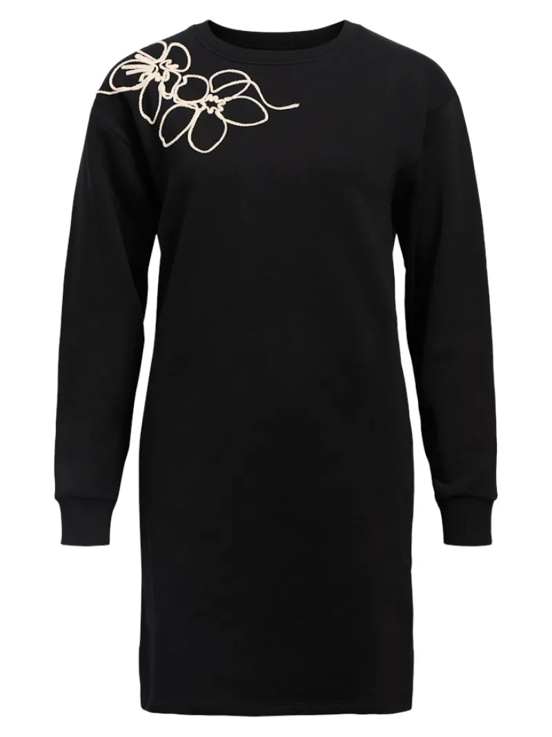 Object Kleider*OBJEVE RE L/S SWEAT DRESS 137 Black