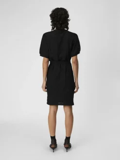 Object Kleider*OBJFEODORA S/S SHORT DRESS NOOS Black