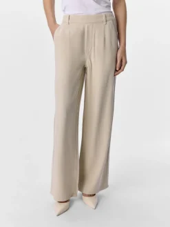 Object Hosen*OBJFRAME LISA WIDE MW PANT NOOS sandshell