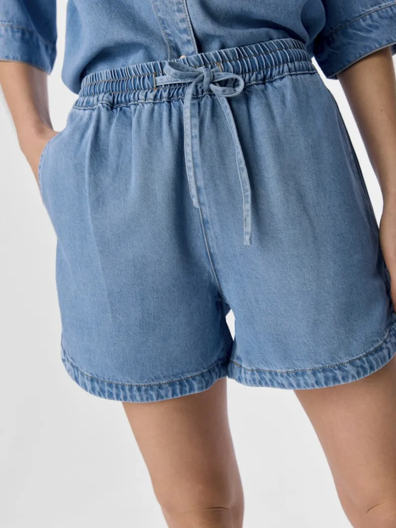 Object Shorts*OBJFRAME RE MW SHORTS NOOS Light Blue Denim
