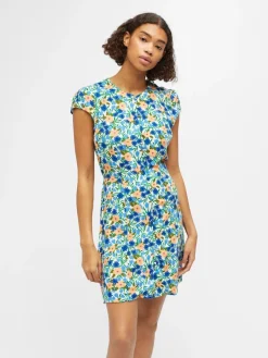 Object Kleider*OBJHIROMI S/S SHORT DRESS 126 Cloud Dancer