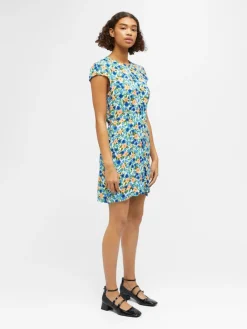 Object Kleider*OBJHIROMI S/S SHORT DRESS 126 Cloud Dancer