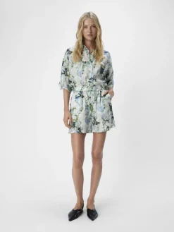 Object Shorts*OBJIDDA HW SHORTS 132 white sand