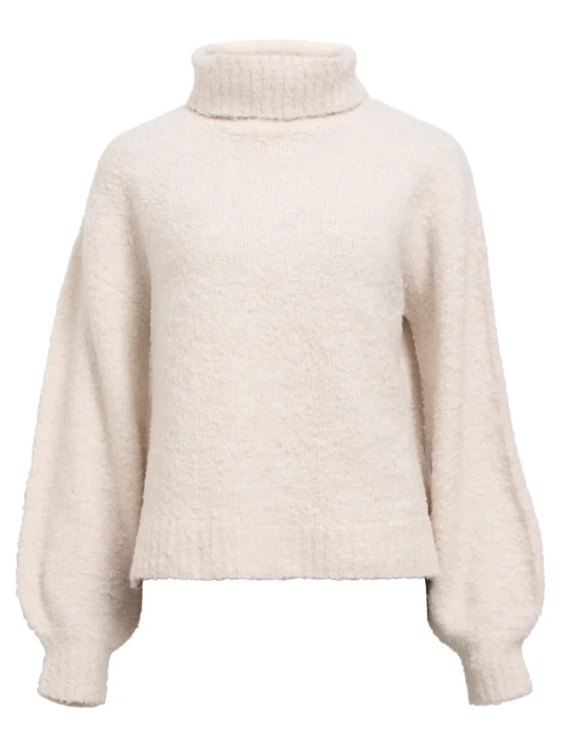 Object Pullover & Sweatshirts*OBJKIMIA L/S LO KNIT PULLOVER 141 white sand