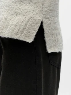 Object Pullover & Sweatshirts*OBJKIMIA L/S LO KNIT PULLOVER 141 white sand