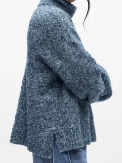 Object Pullover & Sweatshirts*OBJKIMIA L/S LO KNIT PULLOVER 141 legion blue