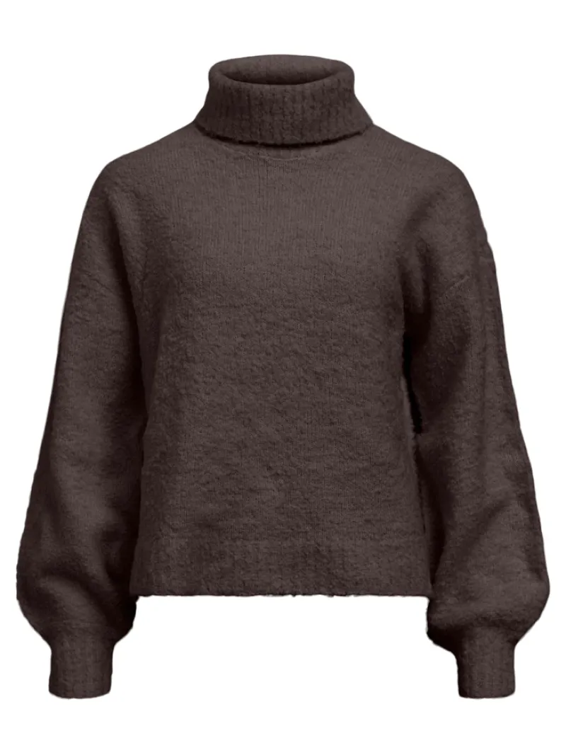 Object Pullover & Sweatshirts*OBJKIMIA L/S LO KNIT PULLOVER 141 seal brown