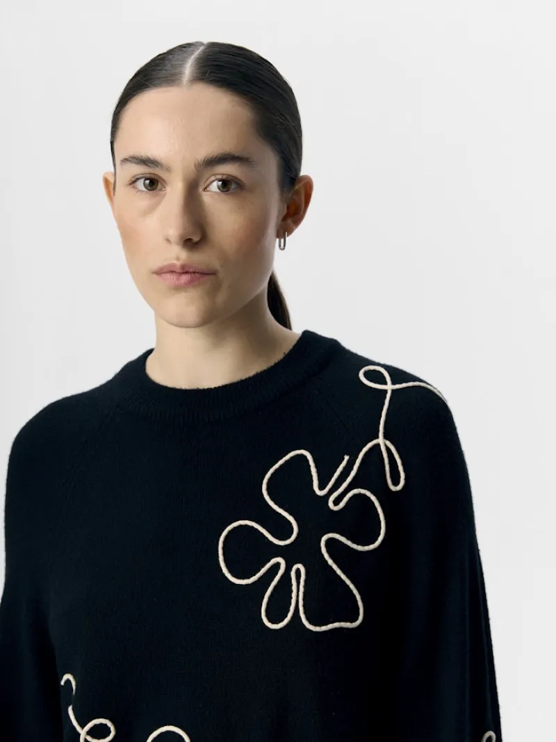 Object Pullover & Sweatshirts*OBJLANEY RUBIN LS PULLOVER NOOS Black