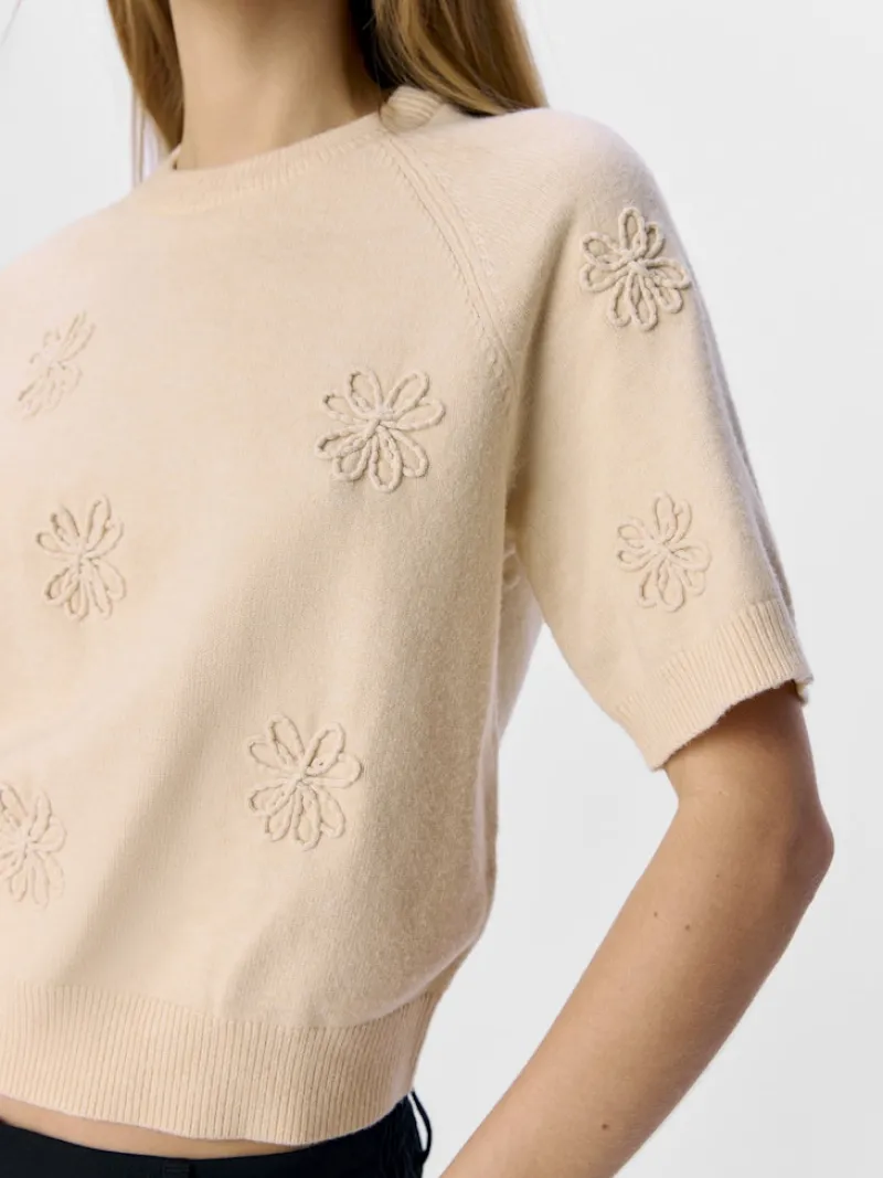 Object Pullover & Sweatshirts*OBJLANEY RUBIN SS PULLOVER NOOS sandshell