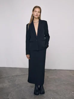 Object Jacken*OBJLISA L/S BUTTON BLAZER NOOS Black