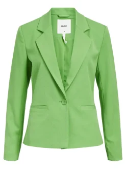 Object Jacken*OBJLISA L/S BUTTON BLAZER NOOS vibrant green