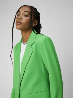 Object Jacken*OBJLISA L/S BUTTON BLAZER NOOS vibrant green
