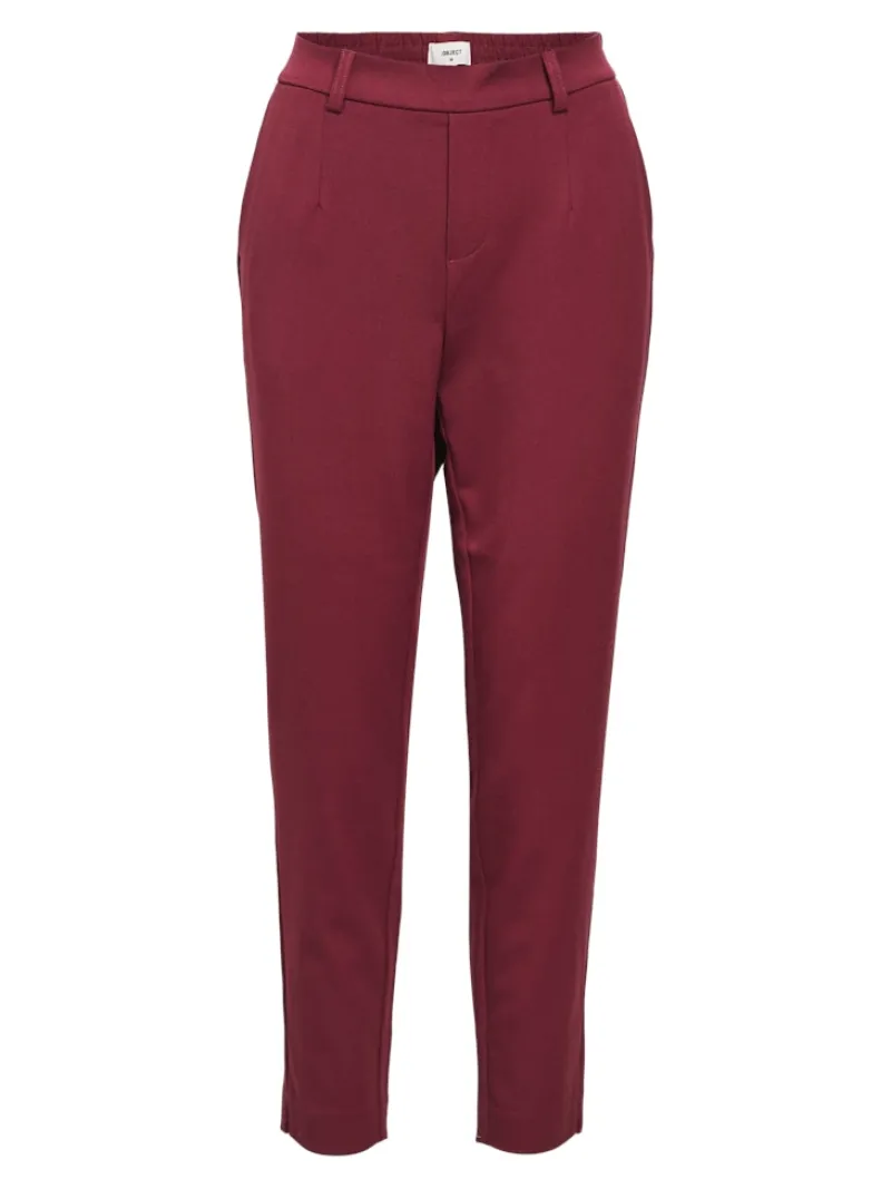 Object Hosen*OBJLISA SLIM PANT NOOS cabernet