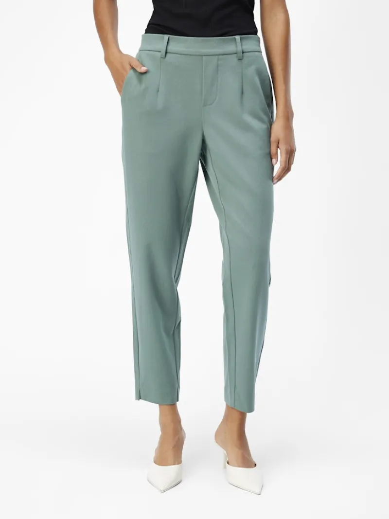 Object Hosen*OBJLISA SLIM PANT NOOS dark forest