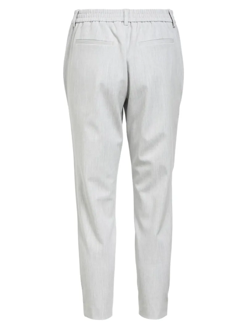 Object Hosen*OBJLISA SLIM PANT NOOS Light Grey Melange