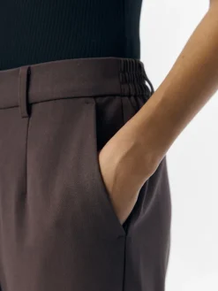 Object Hosen*OBJLISA SLIM PANT NOOS seal brown
