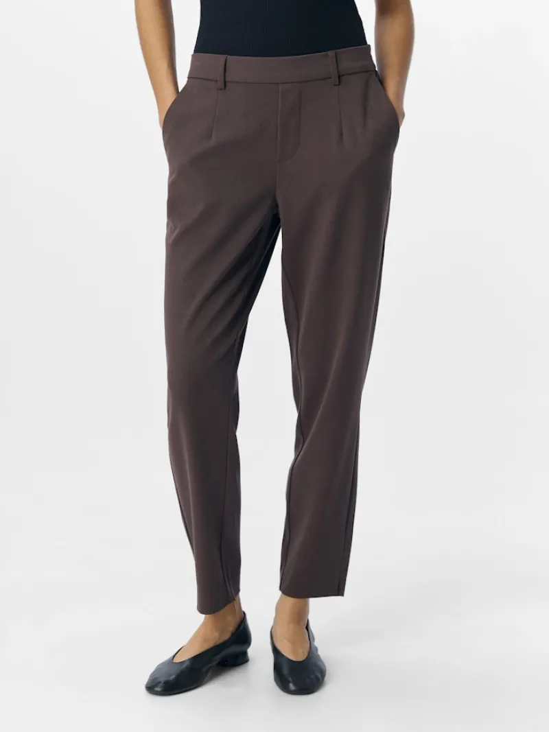 Object Hosen*OBJLISA SLIM PANT NOOS seal brown