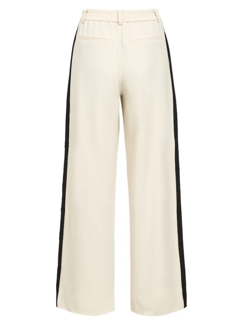 Object Hosen*OBJLISA WIDE PANT AOP NOOS sandshell