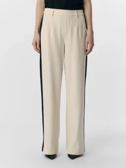 Object Hosen*OBJLISA WIDE PANT AOP NOOS sandshell