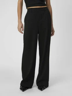 Object Hosen*OBJLISA WIDE PANT NOOS Black