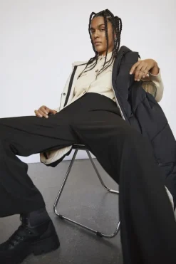 Object Hosen*OBJLISA WIDE PANT NOOS Black