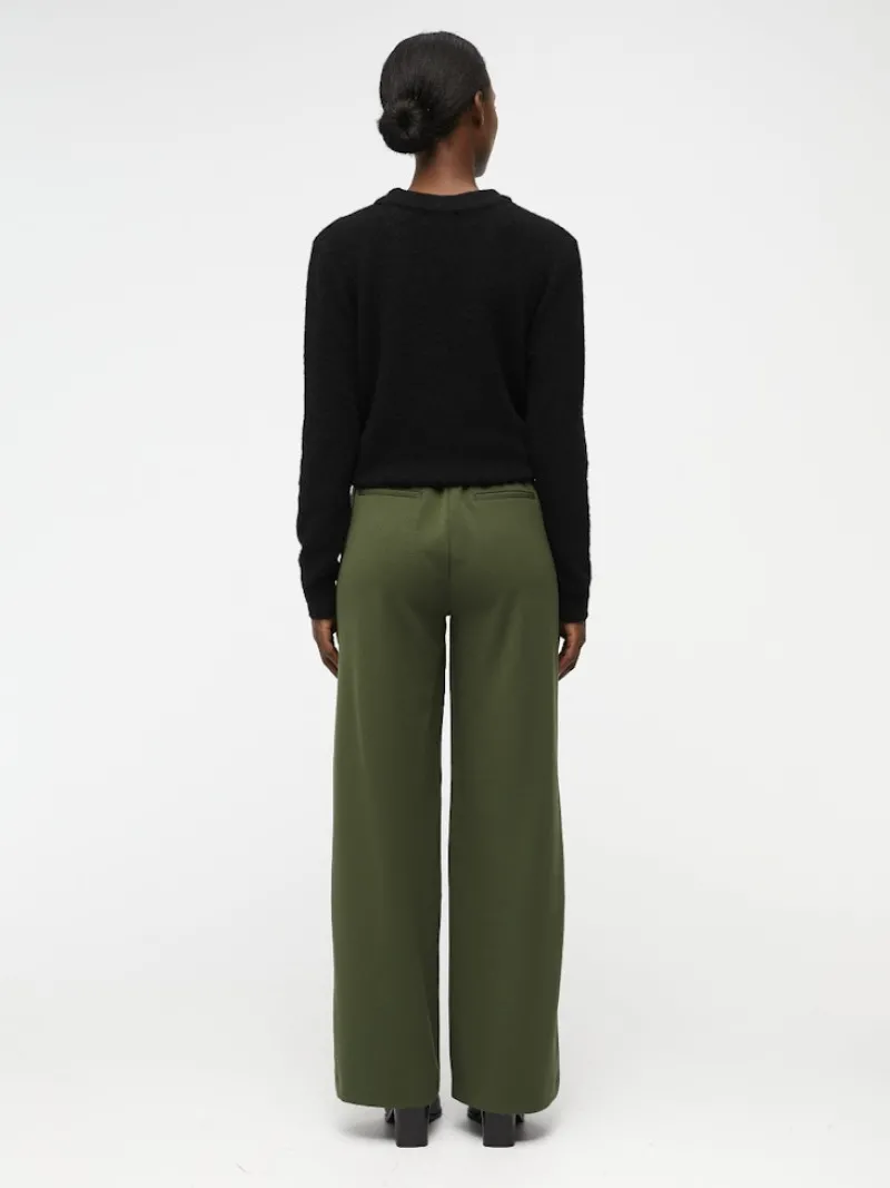 Object Hosen*OBJLISA WIDE PANT NOOS dunkelgrün2