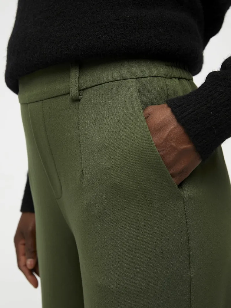 Object Hosen*OBJLISA WIDE PANT NOOS dunkelgrün2