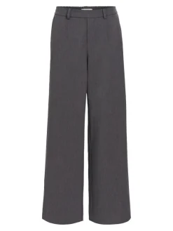 Object Hosen*OBJLISA WIDE PANT NOOS Medium Grey Melange