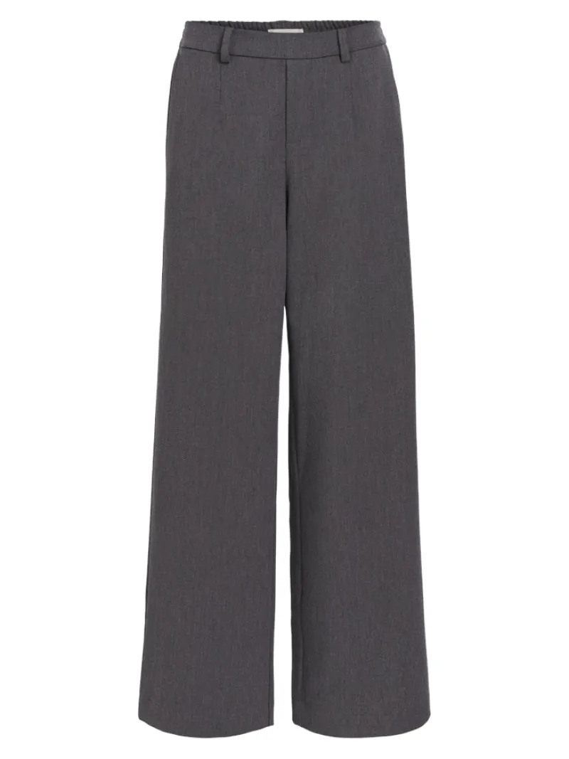 Object Hosen*OBJLISA WIDE PANT NOOS Medium Grey Melange