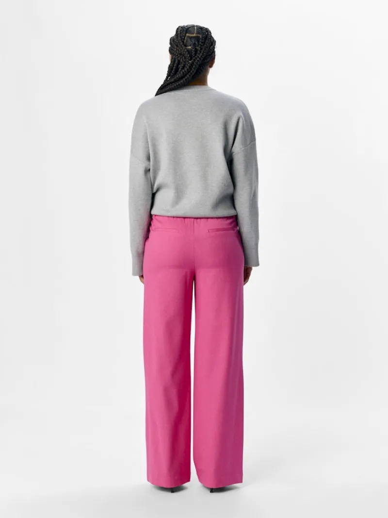 Object Hosen*OBJLISA WIDE PANT NOOS Raspberry Sorbet