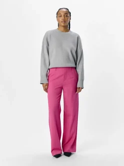 Object Hosen*OBJLISA WIDE PANT NOOS Raspberry Sorbet