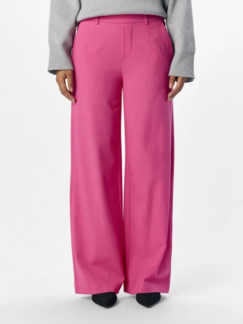 Object Hosen*OBJLISA WIDE PANT NOOS Raspberry Sorbet