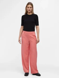 Object Hosen*OBJLISA WIDE PANT NOOS rosa1
