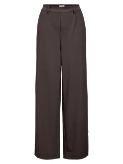 Object Hosen*OBJLISA WIDE PANT NOOS seal brown