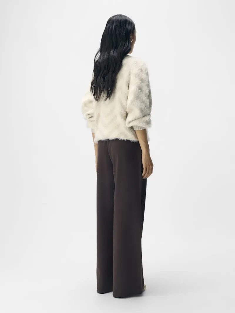 Object Hosen*OBJLISA WIDE PANT NOOS seal brown