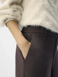 Object Hosen*OBJLISA WIDE PANT NOOS seal brown