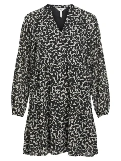 Object Kleider*OBJMILA GIA L/S DRESS NOOS sandshell