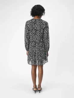 Object Kleider*OBJMILA GIA L/S DRESS NOOS sandshell