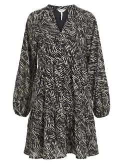 Object Kleider*OBJMILA GIA L/S DRESS NOOS schwarz2