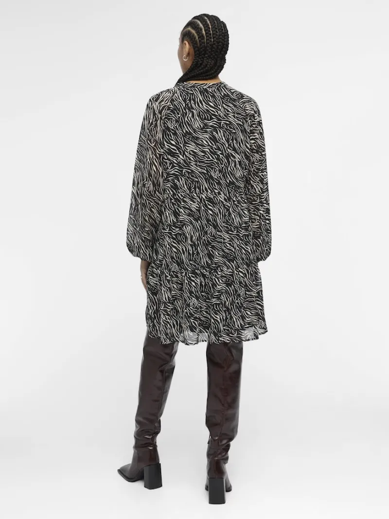 Object Kleider*OBJMILA GIA L/S DRESS NOOS schwarz2