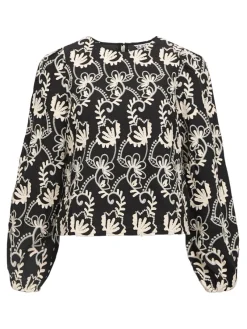 Object Shirts*OBJMYA RE L/S TOP NOOS Black