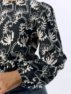 Object Shirts*OBJMYA RE L/S TOP NOOS Black