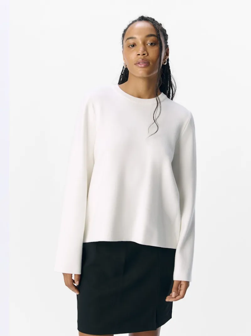 Object Pullover & Sweatshirts*OBJREYNARD O-NECK PULLOVER NOOS Cloud Dancer