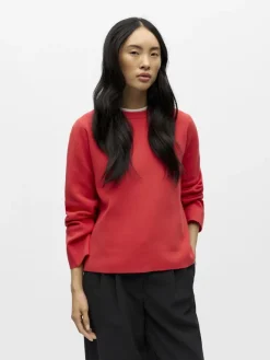Object Pullover & Sweatshirts*OBJREYNARD O-NECK PULLOVER NOOS poinsettia