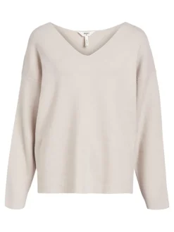 Object Pullover & Sweatshirts*OBJREYNARD V-NECK PULLOVER NOOS silver gray