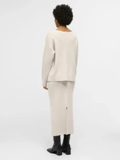 Object Pullover & Sweatshirts*OBJREYNARD V-NECK PULLOVER NOOS silver gray