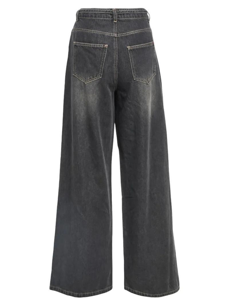 Object Jeans*OBJROSIE MW WIDE JEANS NOOS Medium Grey Denim