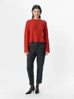 Object Pullover & Sweatshirts*OBJSADIE L/S RE PULLOVER E AW FAIR 24 flame scarlet